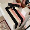 Smooth Satin Hair Ribbon Lace-up Bows Large Ponytail Holder Silky Bow Ponytails Hairpin Hair
