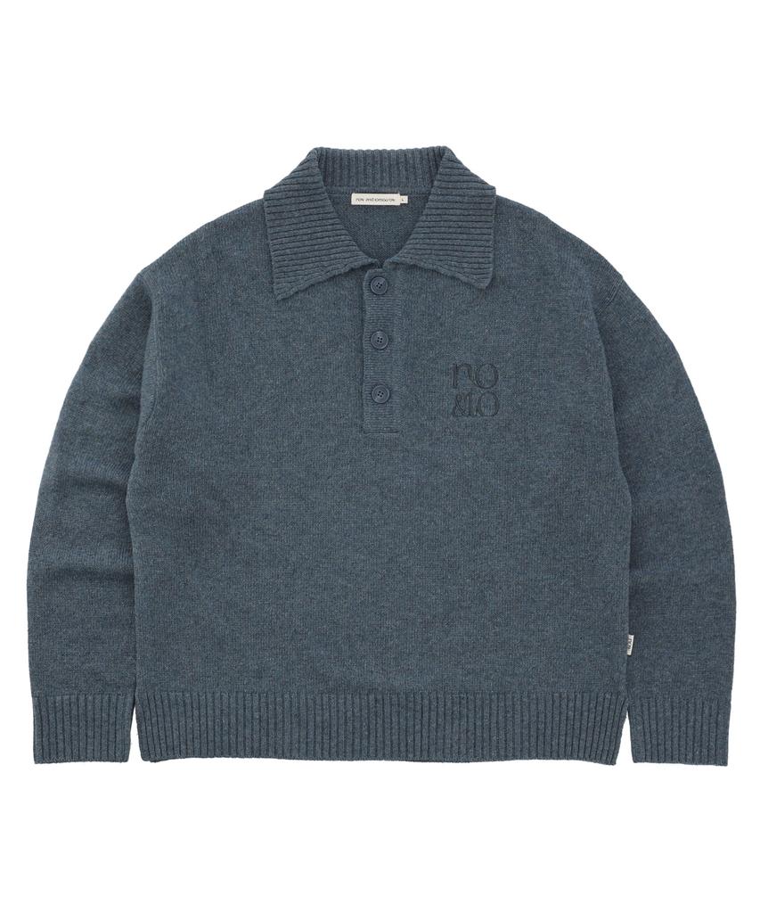 NOWANDTOMORROW Collar Neck Pullover [2 Color]