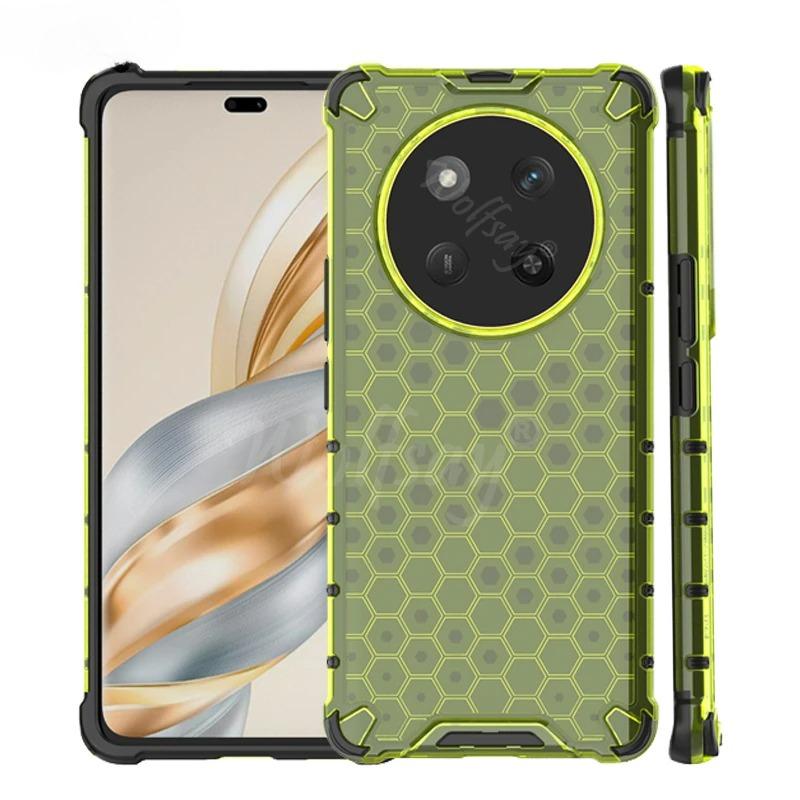 Shockproof Transparent Case For Honor Magic 7 Lite Honeycomb Armor Case For Honor Magic 7 Lite Cover For Honor Magic 7 Lite Case