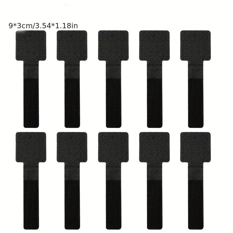 

10 шт. держатель для проволочных зажимов, самоклеящийся органайзер для хранения проводов, настенный кабельный органайзер, компьютерные проволочные зажимы для укладки сетевых кабелей 10PCS чёрный