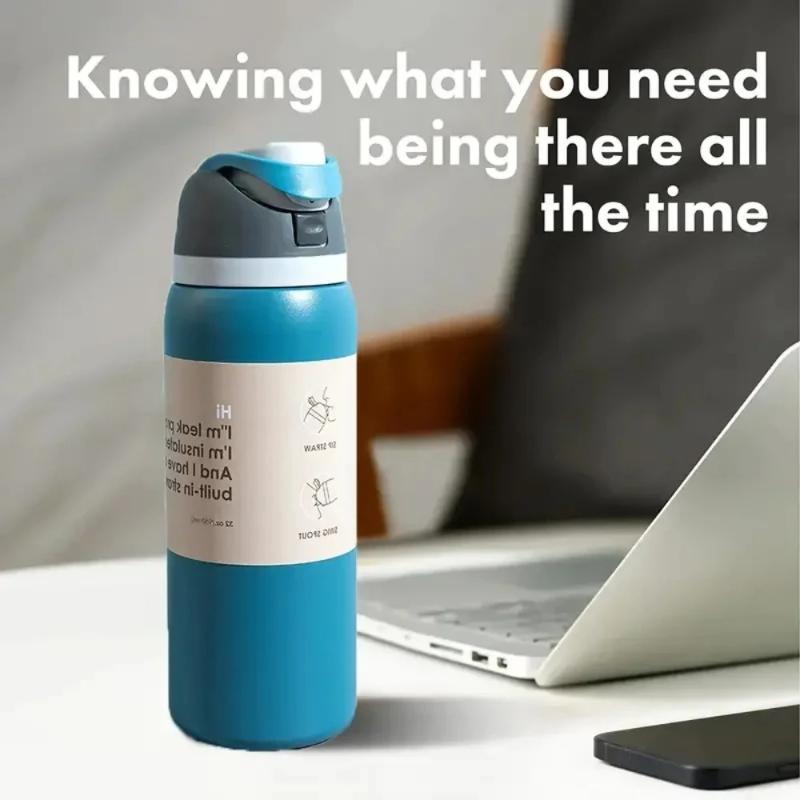 Vacuum Flasks & Thermoses Water Bottle Drinkware Thermo Tumbler Stainless Steel Thermal Mug Original Cold Hot Coffee