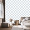 Checkerboard Wallpaper White and Light Gray for Living Room and Bedroom 50x1000