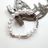Catholic Cross Rosary Bracelet Vintage Elastic Beaded Chain Baptism Rosaries Bangle Wristband for Men Women Jewelry Gift