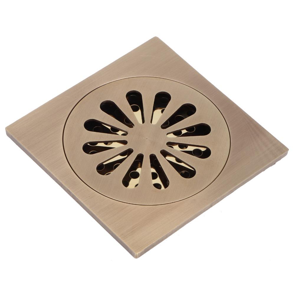 Copper Floor Drain Set Antique Floor Drain Easy Clean Shower Drain Outdoor Shower