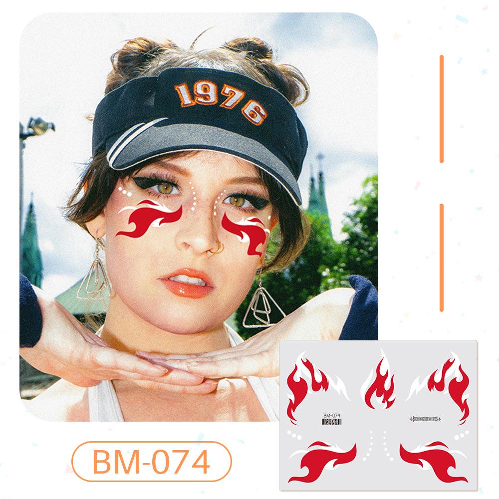 Ruikalong June 1st Kids' Waterproof Face & Forehead Cartoon Tattoo Stickers for Face Painting