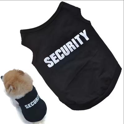 Security Cat Clothes Pet Cat Coats Vest Puppy T-Shirt Outfit Warm Pet Clothing Rabbit Animals Pet Costume for Small Dogs
