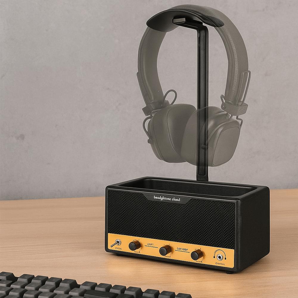 Space Saving Gaming Headset Holder Wide Curved Design Headphone Stand  for All Headphones Size