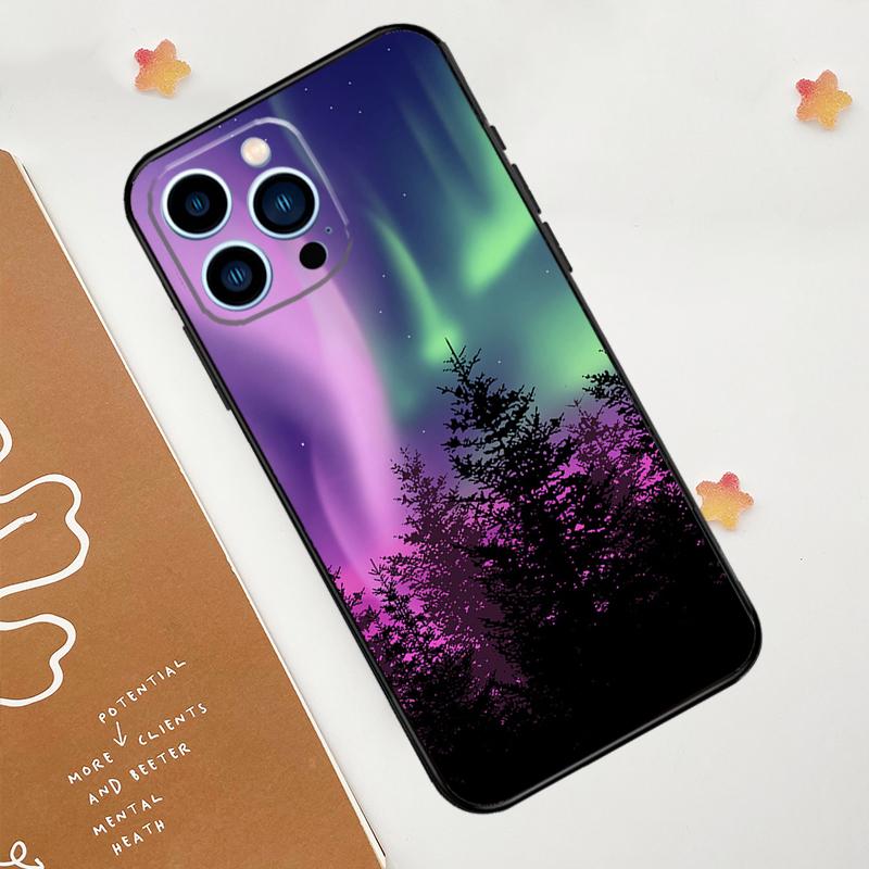 Northern Lights Phone Case For iPhone 15 16 14 13 12 11 Pro Max Mini Plus XS X XR Back Cover