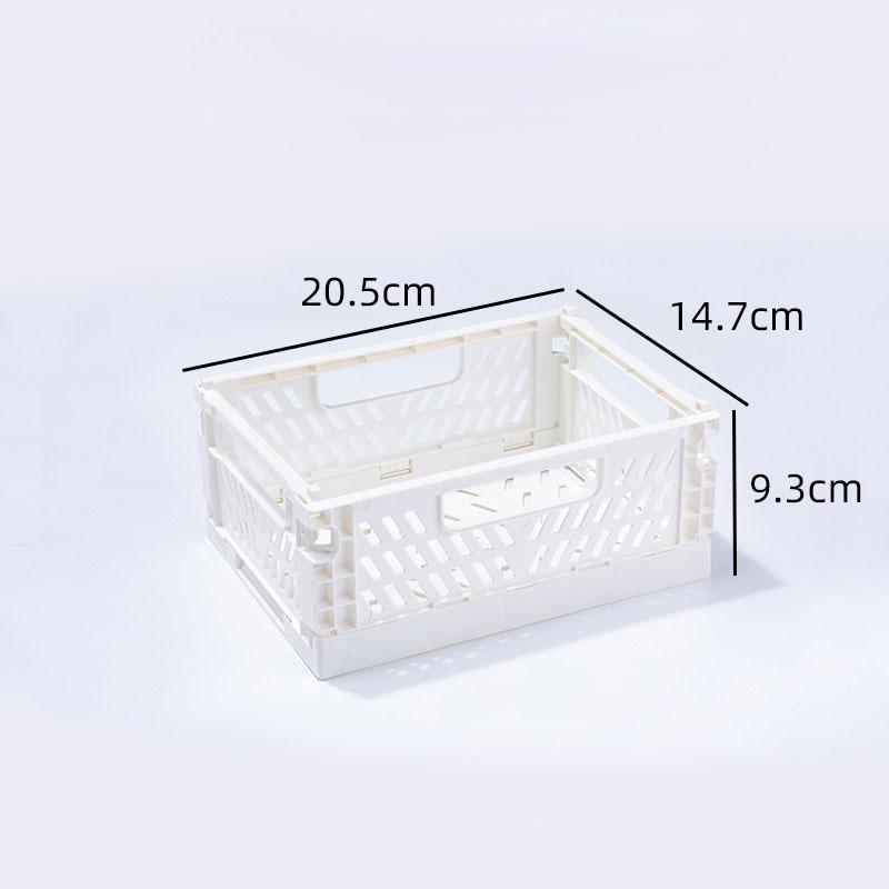 1-3pcs Plastic Foldable Storage Crate Folding Box Basket Stackable Boxes Organizer Portable