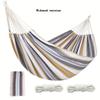 Outdoor Camping Indoor Swing Thickened Colored Strips Adult Double Anti-rollover Canvas Hammock No Wooden Sticks