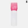 Shampoo Brush Empty Hair Shampoo Bottle With Comb Teeth Salon Treatment Oil Perm Dye Bottle Color Plastic Dry Cleaning Bottle