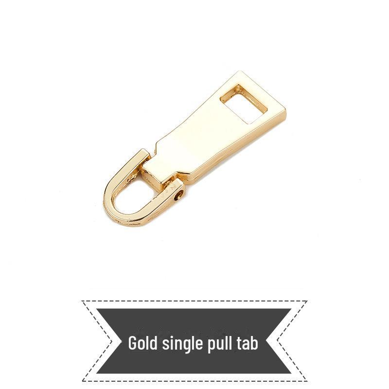 Tool-Free Removable and Replaceable Luggage Wallet Zipper Puller Pendant