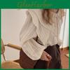 Shirt Autumn Spring And Womens Gentle And Stylish Small Collar Unique Shirt Loose Lantern Sleeve Shirt Top