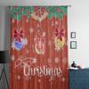 Christmas Decoration Light Ball Snowflake Sheer Curtains For Kids Bedroom Living Room Voile Curtains Xmas Kitchen Tulle Curtain