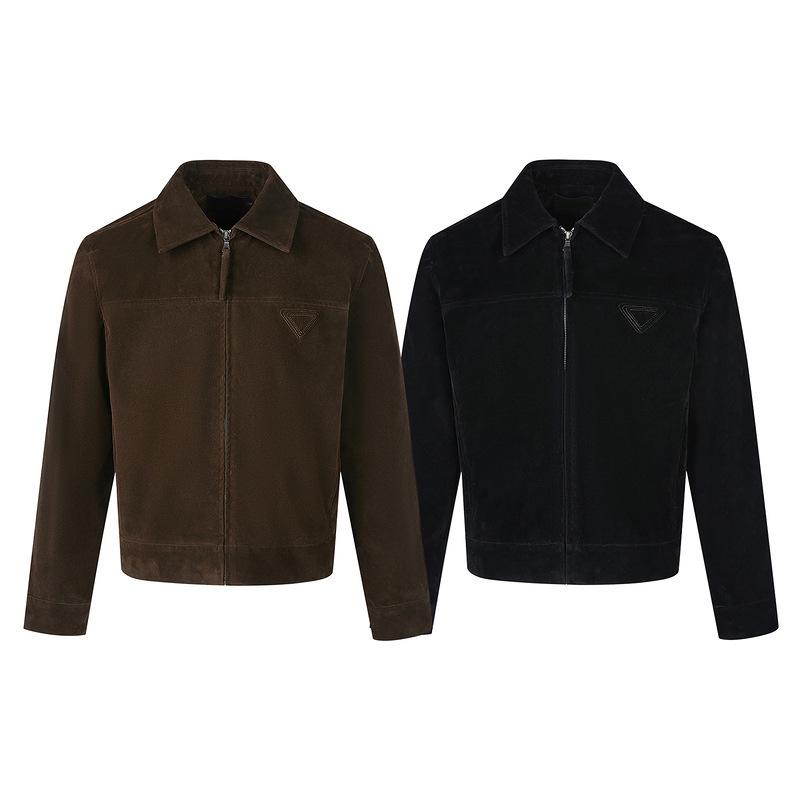 Men's Retro Suede Plush Jacket: Spring & Autumn Old Money Style