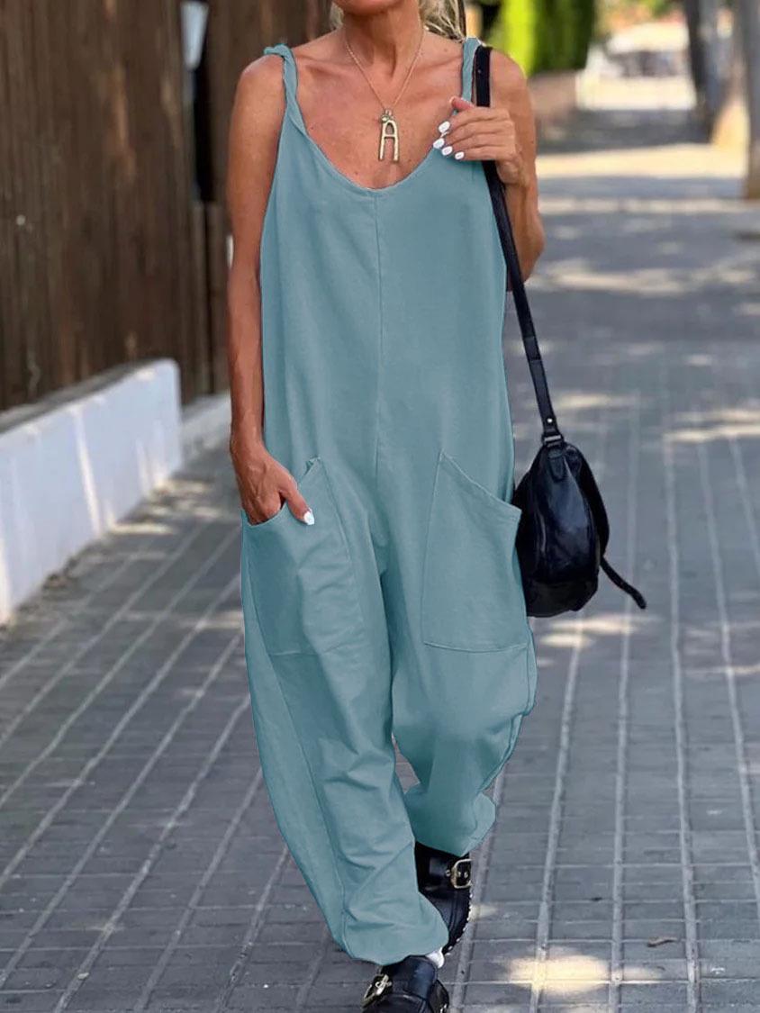 

2026 Summer Bestseller Women s European & American Jumpsuits Casual Pants XL peacock синього кольору