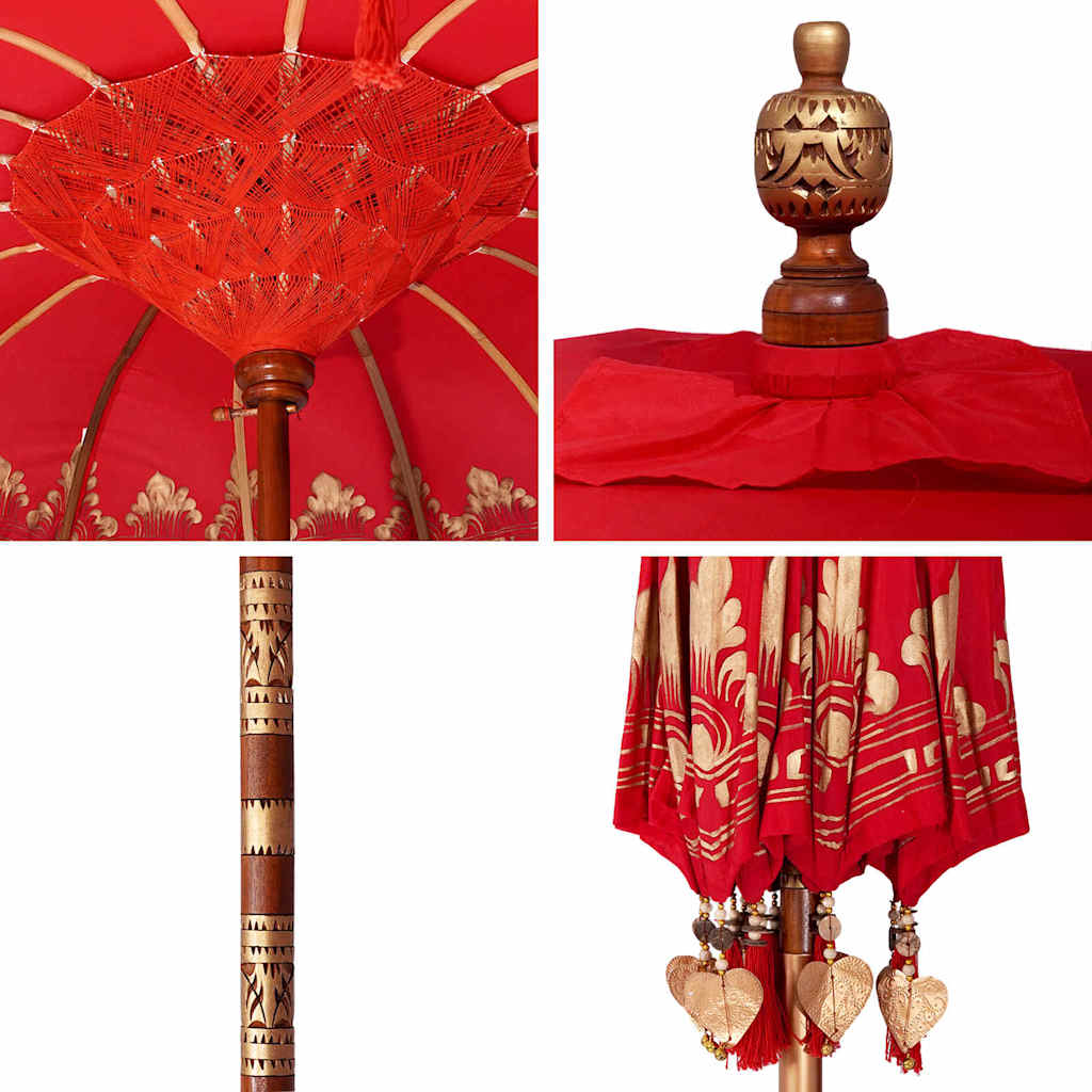 Balinese Parasol Red 185 X 185 X 260 Cm