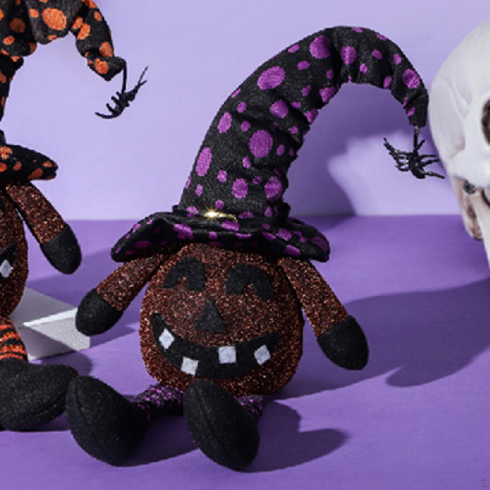 

Жуткий кукольный гном для вечеринки на день рождения, подарок для дома, улицы, Хэллоуина, плюшевый паук фиолетовый