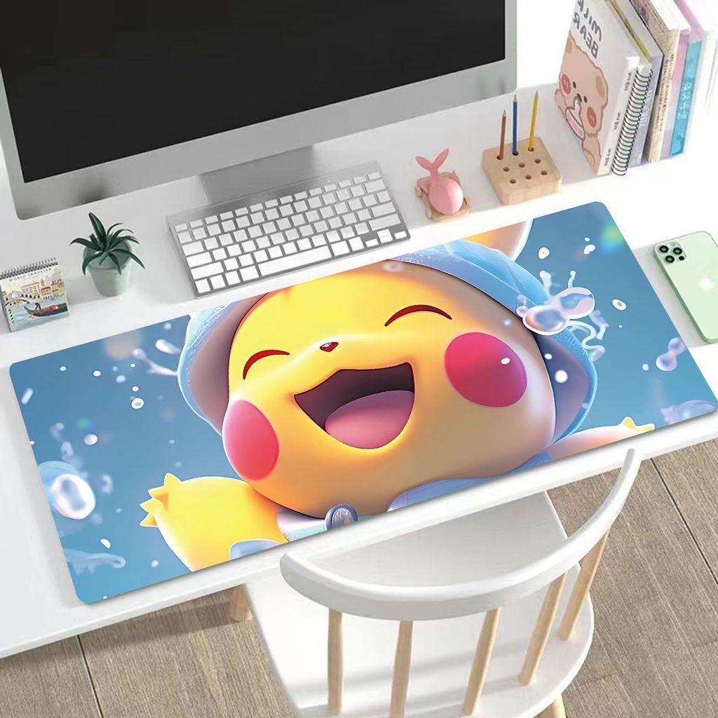 Pikachu Cute Mouse Pad HD Printing Large Seaming Waterproof Mouse Pad Antislip Gaming Mouse Pad