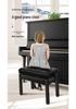 Adjustable Solid Wood Piano Bench for Children - Single/Double Seat Keyboard Stool