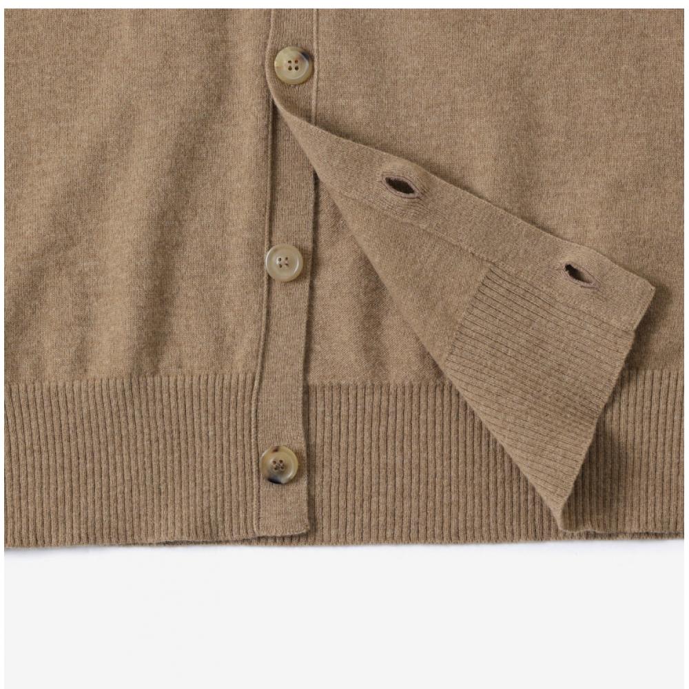 MaiSon Margiela S50ha1059 S17993 124m Stitched V Neck Wool Men S Cardigan