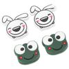 4 PCS Tennis Racket Vibration Dampener Cartoon Animal Shape Tennis Shock Absorber Frog 2.2cm 0.9in Rabbit 2.8cm 1.1in