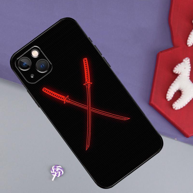 Warriors Katana Phone Case For iPhone Samsung Galaxy Redmi Xiaomi Oppo OnePlus Note S A 7 8 9 10 11 12 13 14 20 21 22 23 53 54 Pro Max Plus Ultra
