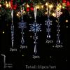 Transparent Acrylic Snowflake String Set for Christmas Tree Decoration