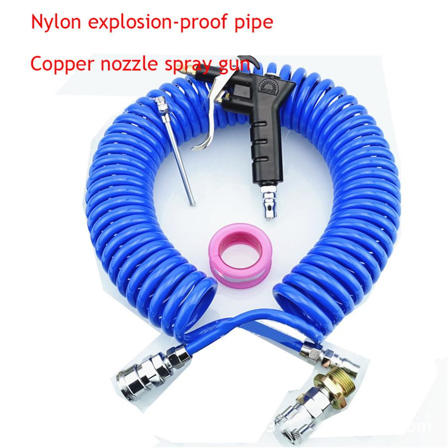 Newest Vacuum Cleaner Air Gun Kit with Hose Connecting To Pneumatic Tank, Blue Color Air Gun