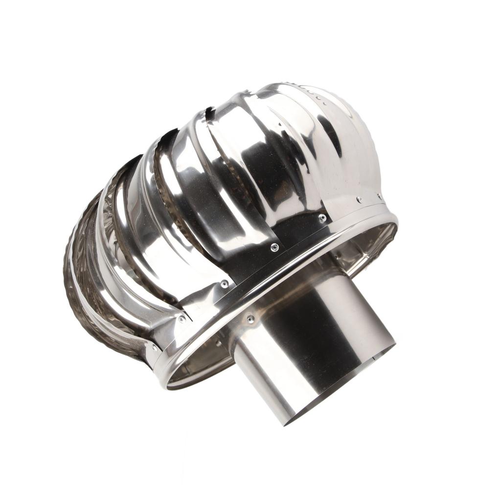 Takventilator Automatisk stillegående rustfritt stål rørmontering Takventilasjonsvifte Vindturbiner Luft