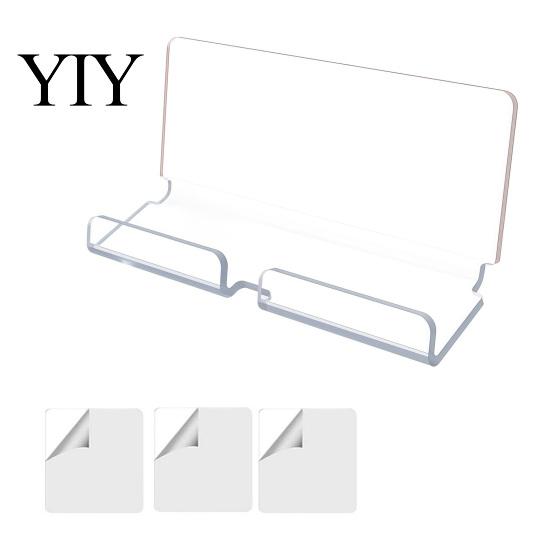 Clear Acrylic Wall Stand Tablet Mount Holder, Universal Mounted Smartphone Stand, Smooth Surface Phone Holder Cable And Charging Hole Organizer