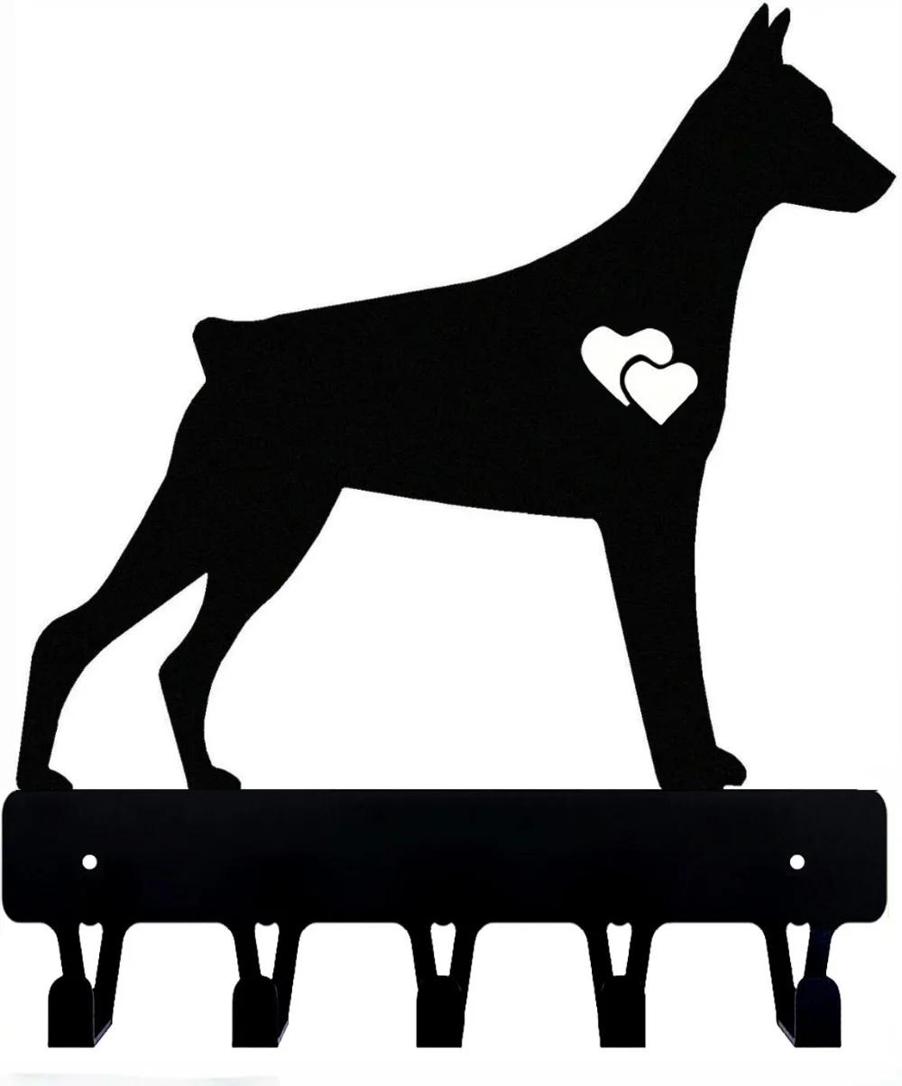 1 шт. Настенные крючки для ключей в виде собаки добермана — фото 5