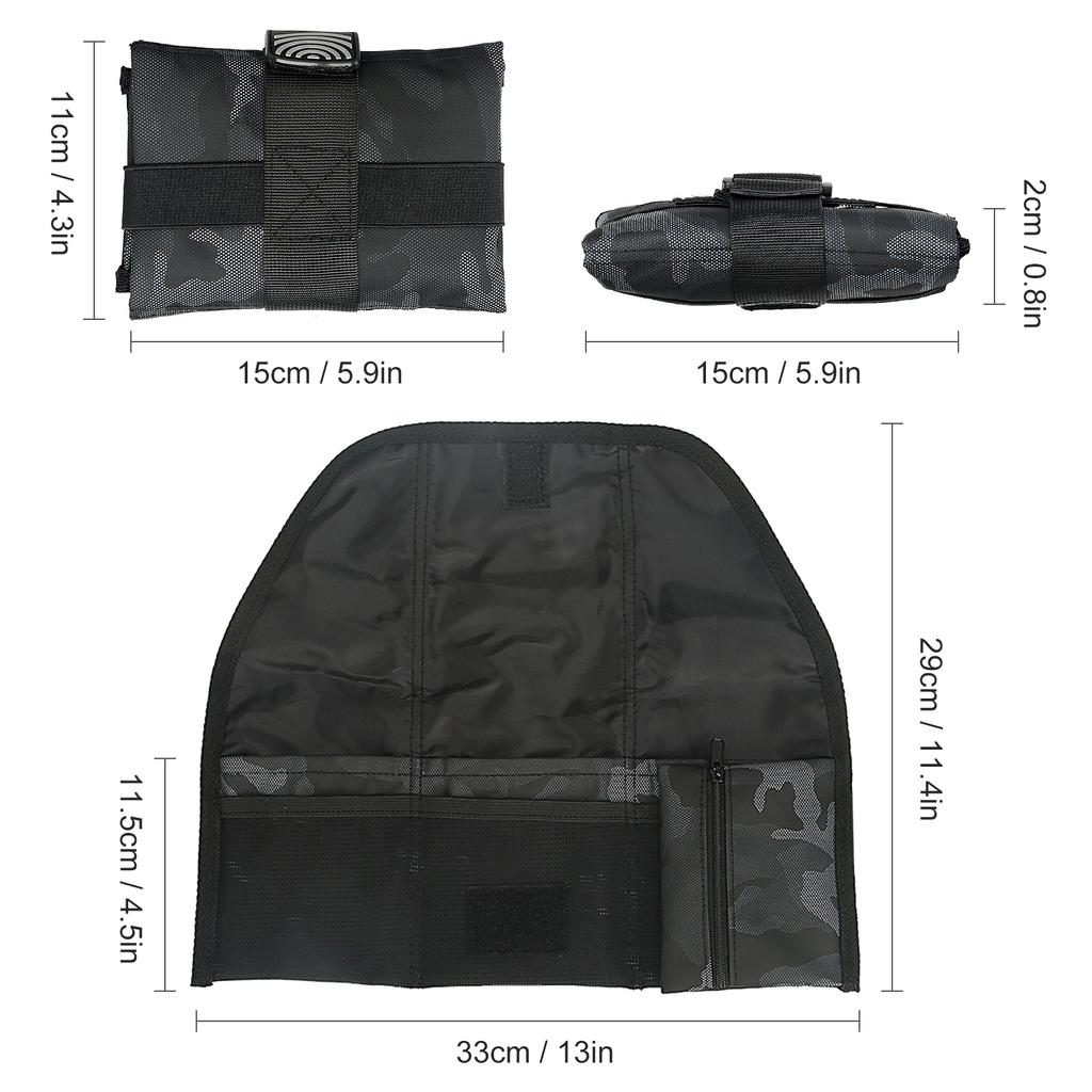 Bicycle Tool Storage Bag Foldable Bike Saddle Bag Cycle Seat Bag Pack Bicycle Frame Bag Pannier