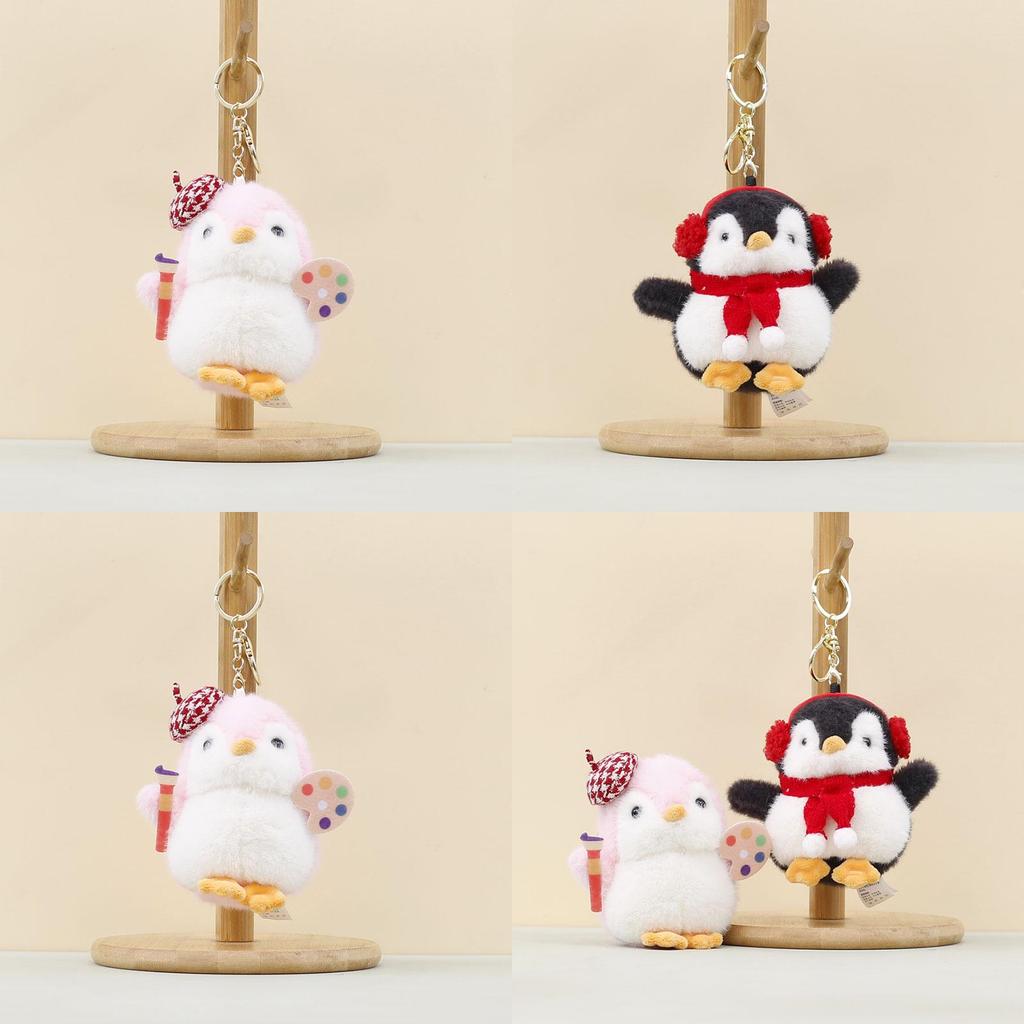Cute Animal Penguin Plush Toy For Bags And Car Decorations