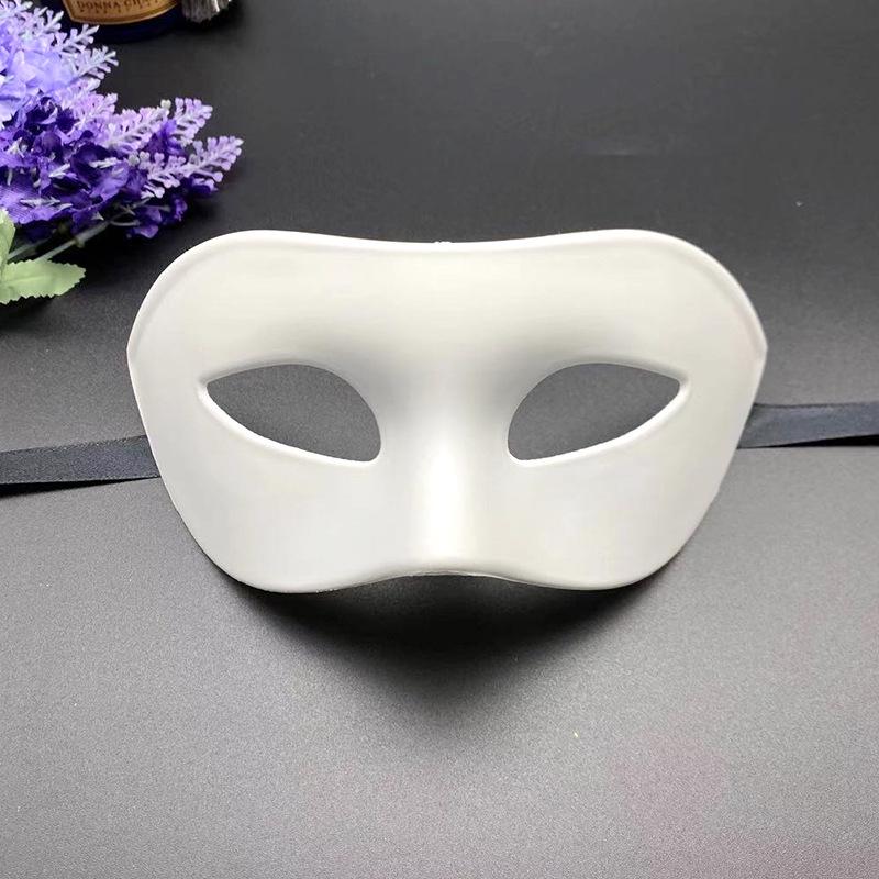 Black Retro Half-Face Halloween Eye Mask for Adults One Size