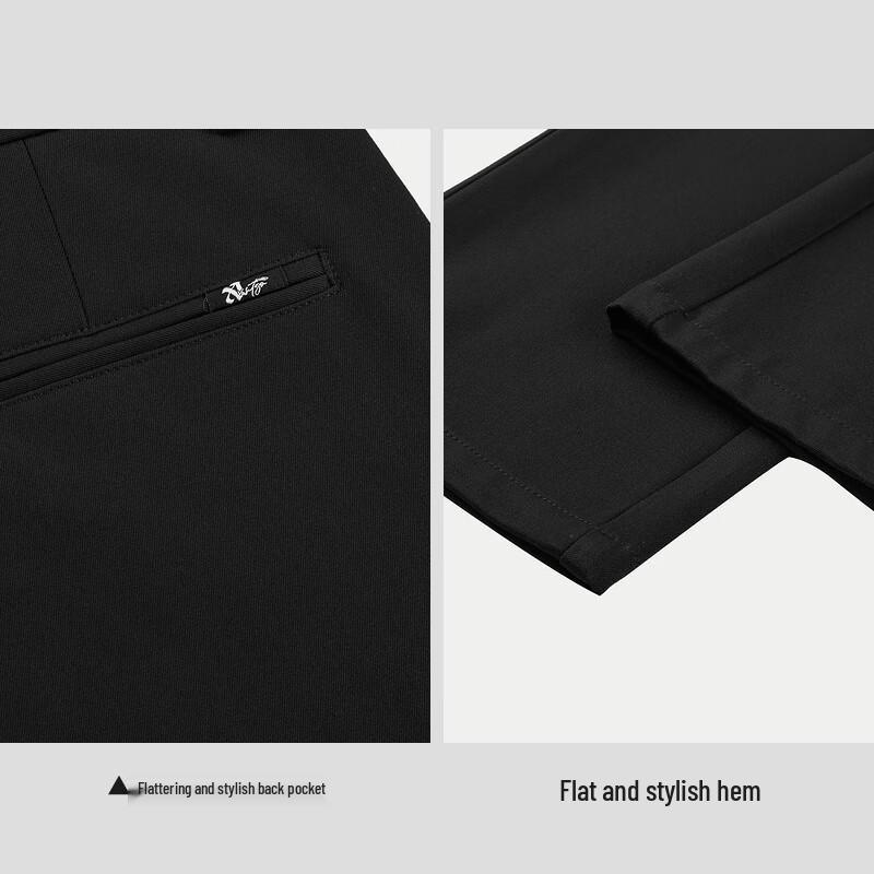 HLA Men's Smart Casual Brushed-Lined Winter Pants