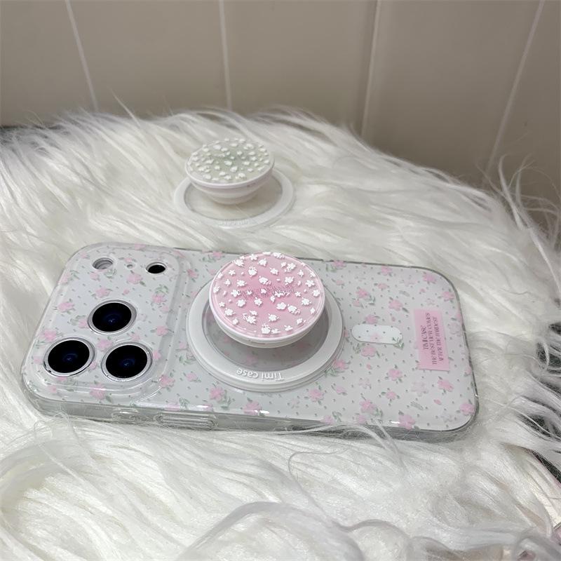 Early Spring Floral Magnetic Stand Case for iPhone 17 Pro Max / 16 / 15 / 14