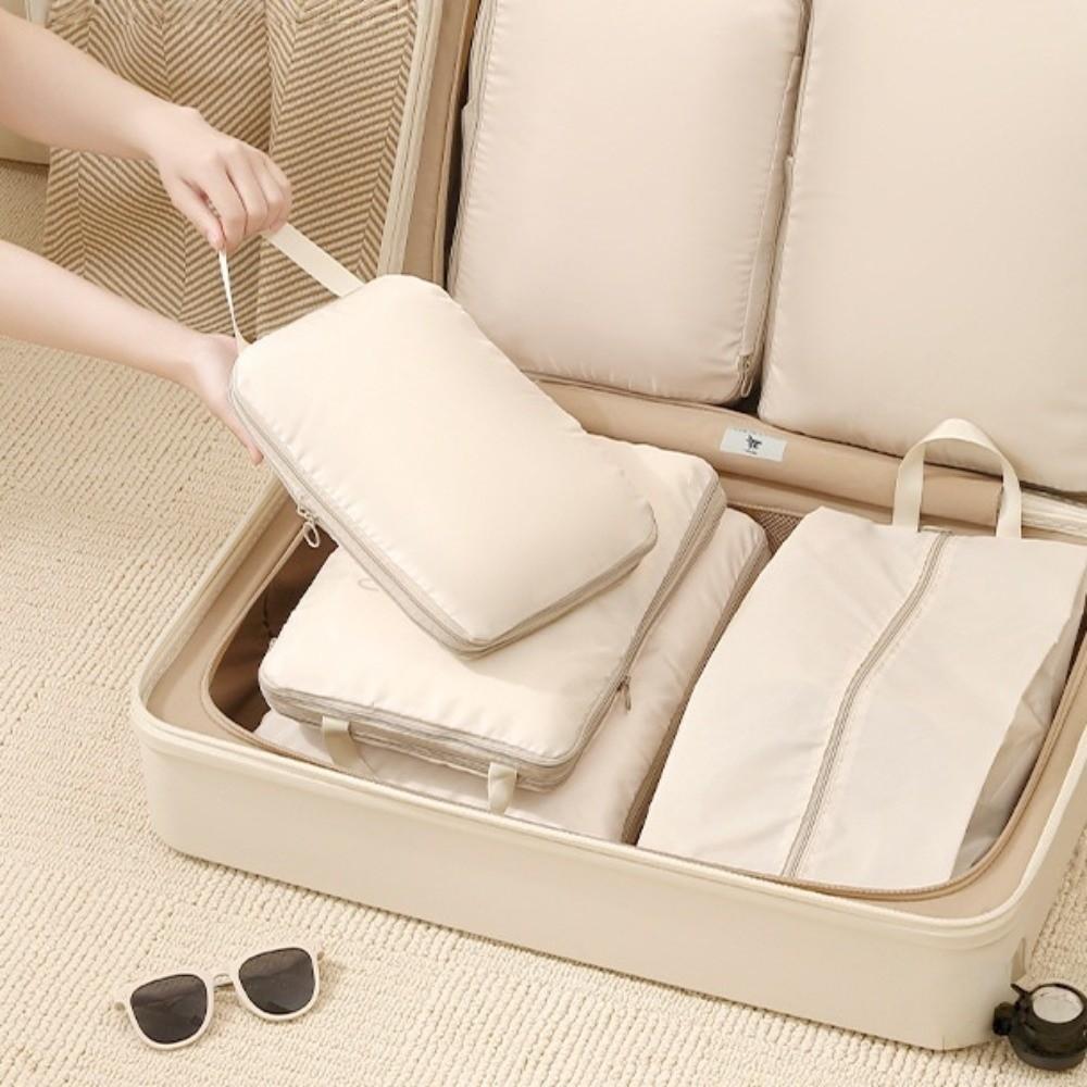 4pcs/set Multifunctional Luggage Compartment Packing Bag Packing Cubes Bag  Travel Accessories