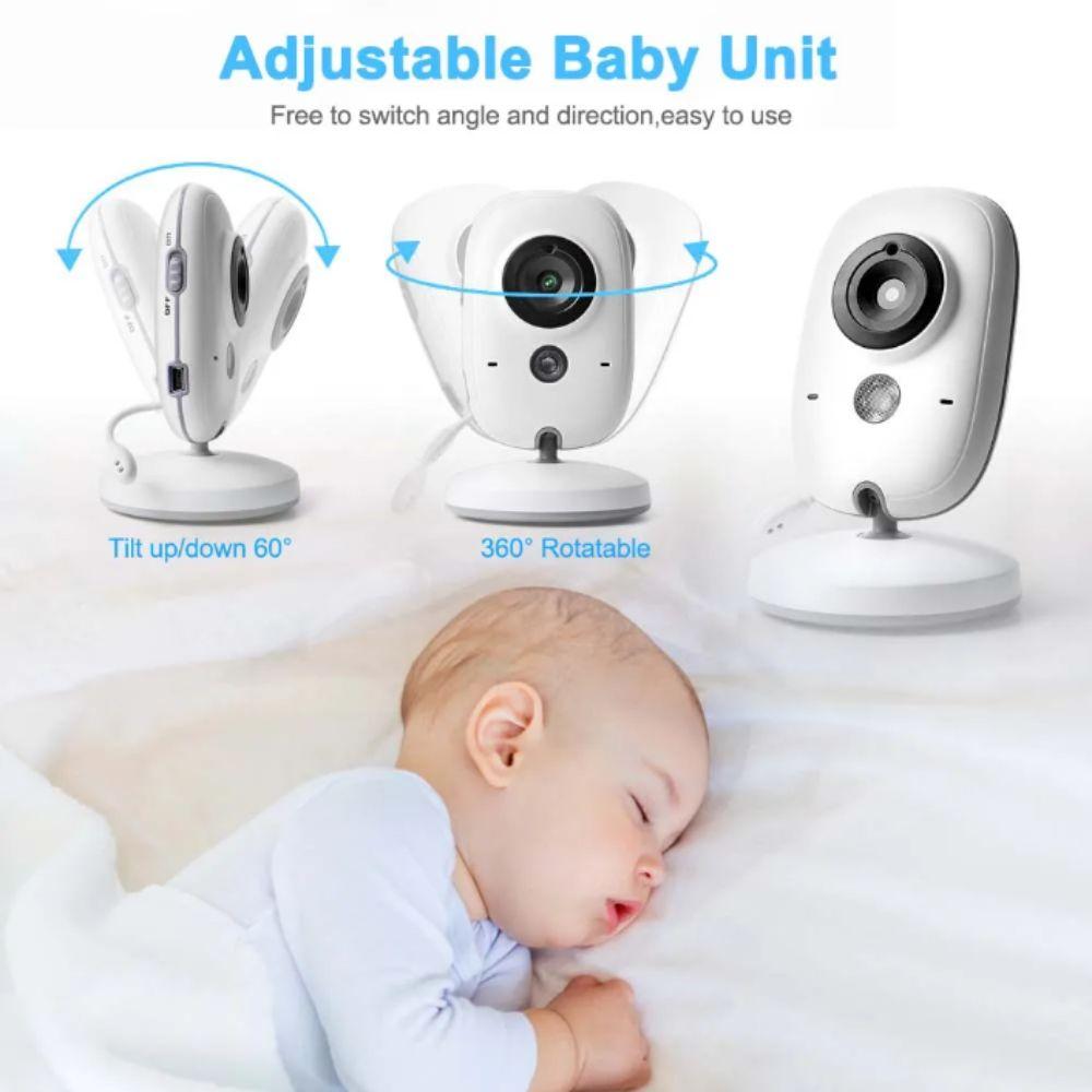 Wireless Real-time Video Baby Monitor 2 Way Audio Upgraded Camera Baby Monitor  Babysitter