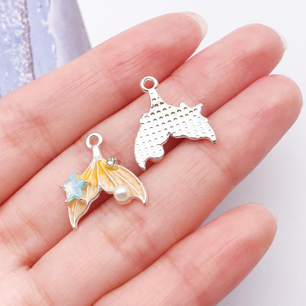 Fishtail Pendant DIY Handmade Earrings Necklace Pendant Jewelry Accessories