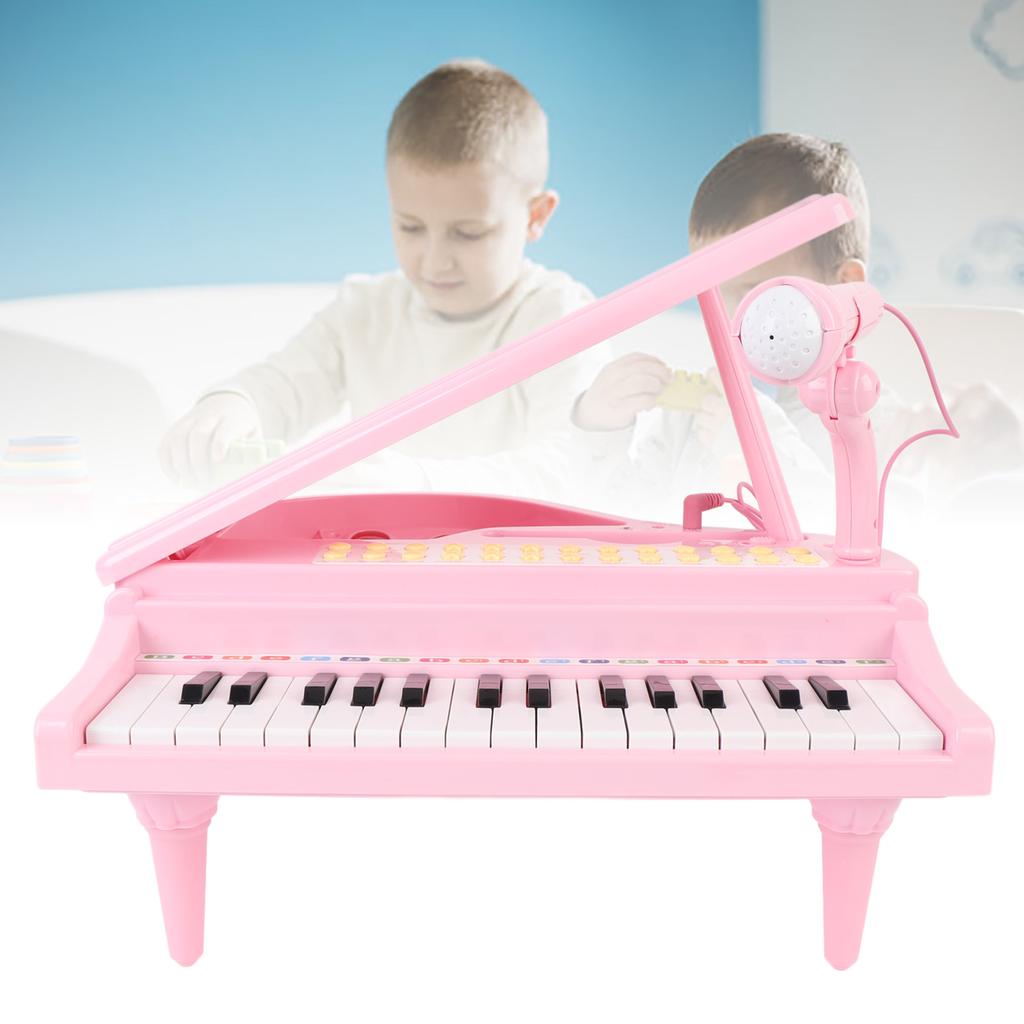Musikalisch Piano Spielzeug 31 Tasten Lautstärkeregelung Mp3 Piano Tastatur Spielzeug mit Mikrofon für Anfänger