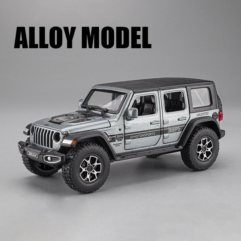

1:32 Jeeps Wrangler Sahara Off-Road Alloy Модель автомобиля Игрушка Литье под давлением Металлическое литье Звуковые и легкие автомобильные игрушки для детей Автомобиль