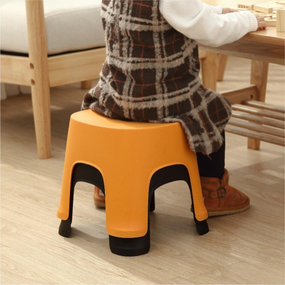 Plastic Bathroom Bath Stool Non-slip Shoe Changing Stool Row Foot Stool  Bathroom/Living Room