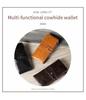 RFID Anti-Theft Pánská a dámská peněženka z pravé kůže & Klip na peníze