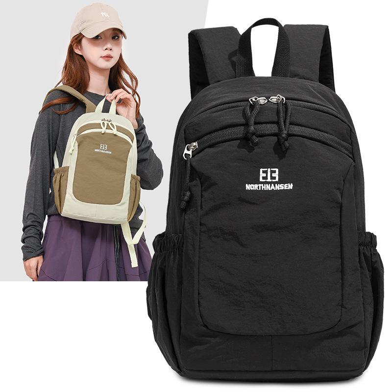 Color-block Cross-border Travel Backpack - Lightweight, Large Capacity, Versatile for Casual, Sports, and Student Use.