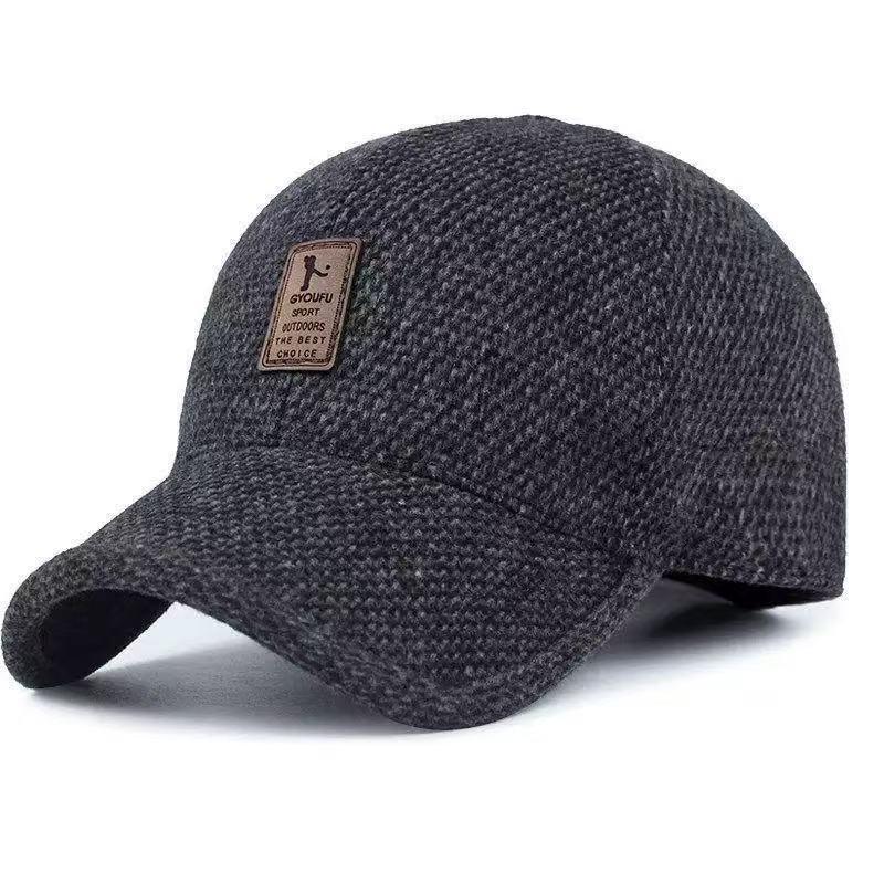 1 шт. зимняя утолщенная и теплая двусторонняя складная бейсболка с защитой ушей и броская бейсболка