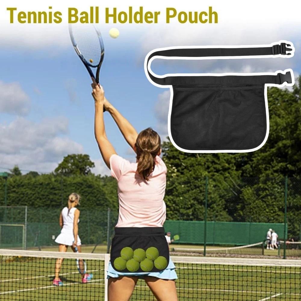 Verstellbarer Gurt Ball Hüfttasche Netzmaterial Pickleball Tragetasche Laufen Sport
