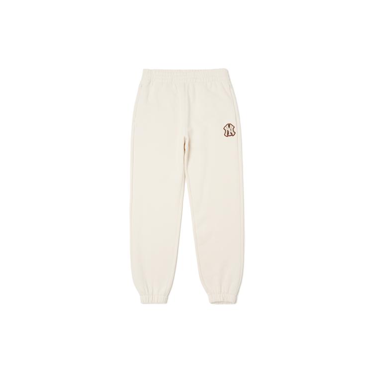 MLB Knitted Sweatpants Unisex Ivory White 3APT00216-50CRS L