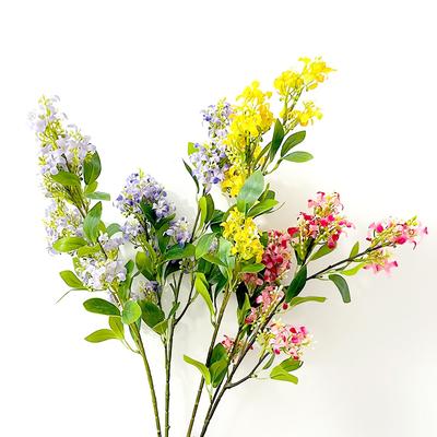 Fleur Artificielle Lilas en Soie Mariage Bouquet de Mariée Maison Extérieur Jardin Arche Bricolage Boîte Cadeau Vente Festival Décor de Table Scrapbook