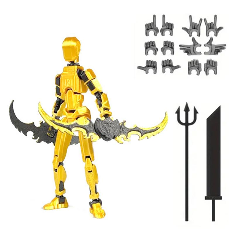 1 Set DIY Dekompressionswerkzeug Lucky 13 Figur Roboter Spielzeug Gelenk Beweglich 3D-Druck Generation Dummy Titan13 Puppe Actionfigur